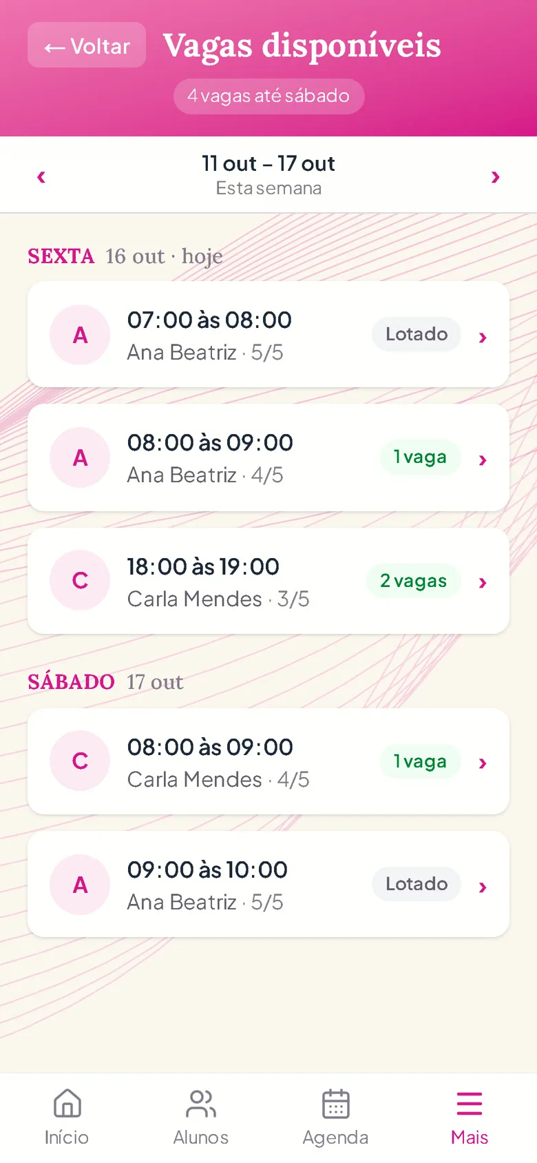Saiba na hora se tem vaga